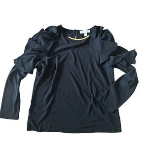 Michael Michael Kors cold shoulder ruffle sleeve blouse